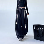 Women’s retro loose fit sweatpants from Plush Fashion Hub, casualwear with a relaxed, comfortable style and vintage-inspired design.