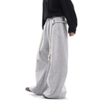 Women’s retro loose fit sweatpants by Plush Fashion Hub, casualwear with relaxed, comfortable style and vintage-inspired design.