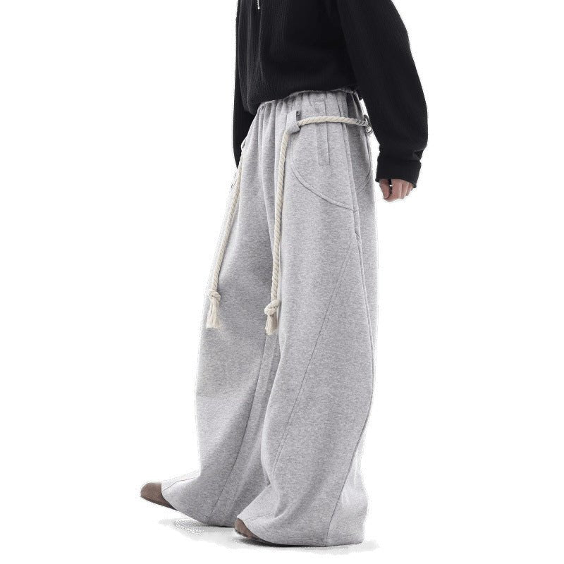 Women’s retro loose fit sweatpants by Plush Fashion Hub, casualwear with relaxed, comfortable style and vintage-inspired design.