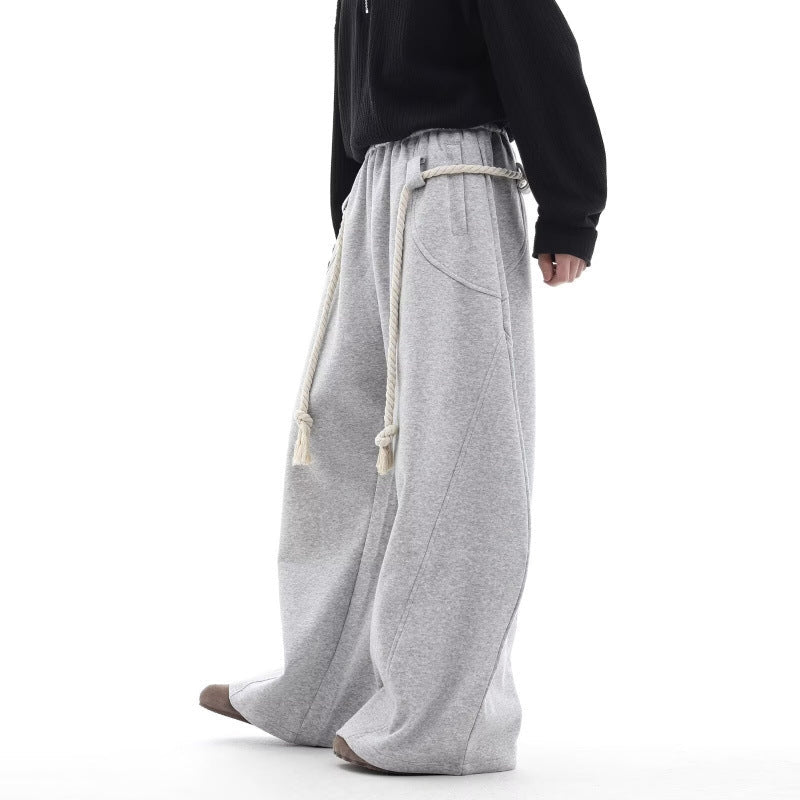 Women’s retro loose-fit sweatpants by Plush Fashion Hub, casualwear with a relaxed, vintage-inspired design and soft fabric.