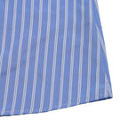 Women’s striped tie-front puff sleeve mini dress by Plush Fashion Hub, casualwear with a stylish front tie and puff sleeve details.