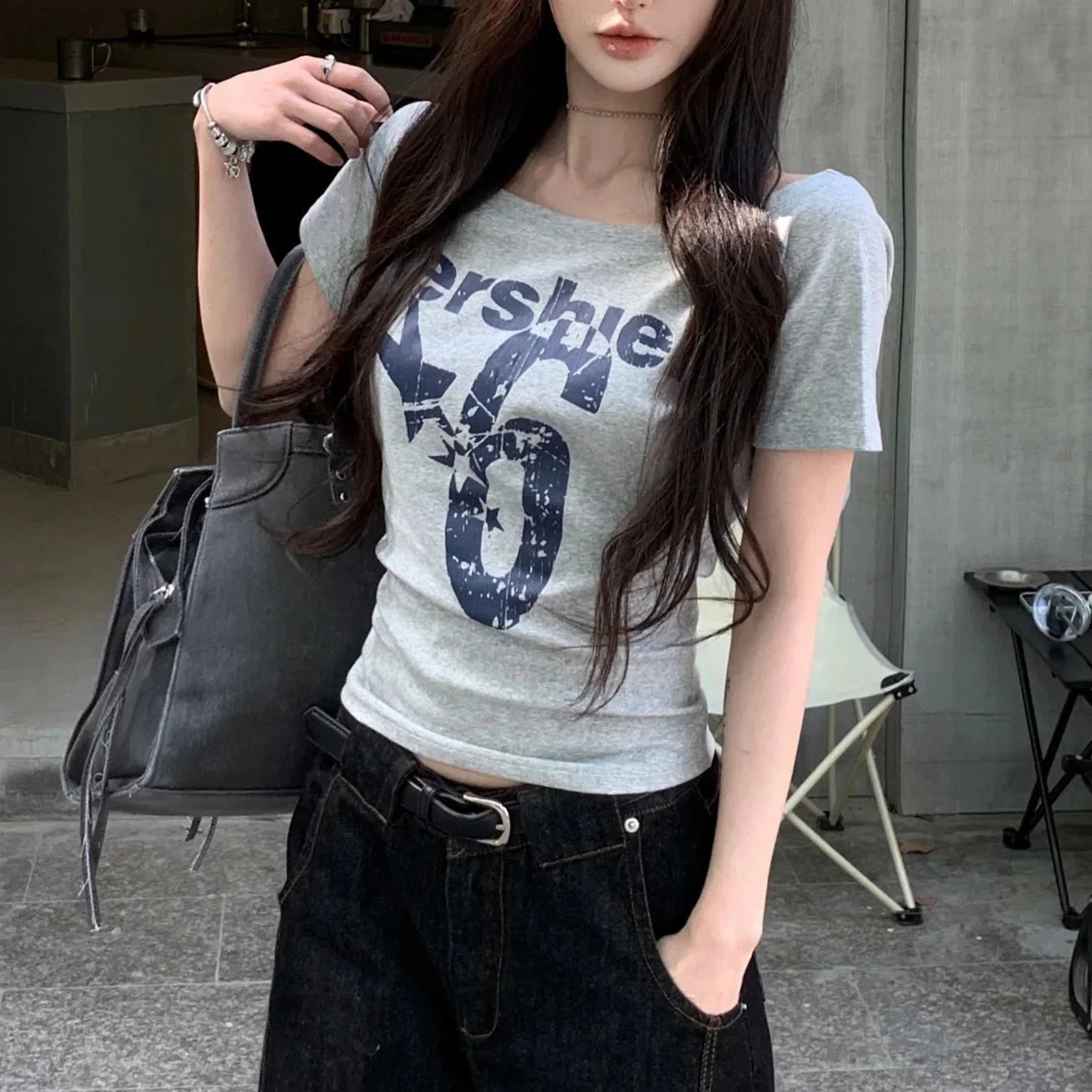 Women’s summer letter print T-shirt from Plush Fashion Hub, casual streetwear with colorful letter designs on soft fabric