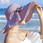 Women’s summer straw hat from Plush Fashion Hub with wide brim and woven design for sun protection and stylish outdoor wear.