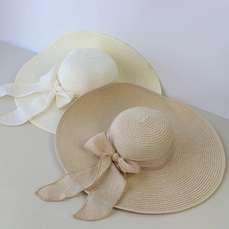 Women’s summer straw hat by Plush Fashion Hub featuring a wide brim and stylish woven design for sun protection and fashion.