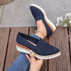 Women’s woven rope platform snakeskin pointed-toe flats by Plush Fashion Hub, stylish and trendy women’s footwear with a snakeskin pattern.