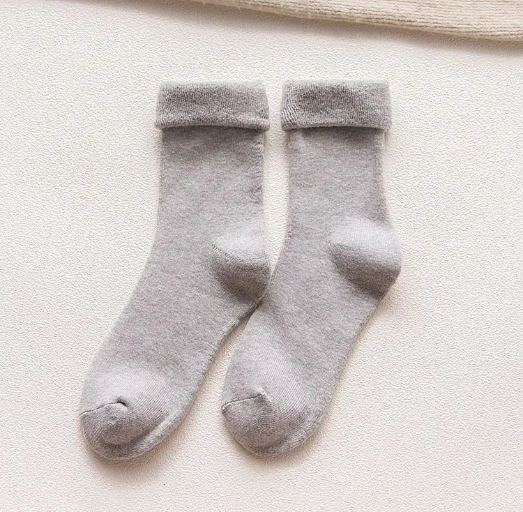 Thick cotton women's thermal socks for autumn and winter, warm and cozy, featuring a soft-knit design from Trendy Attic Store01.