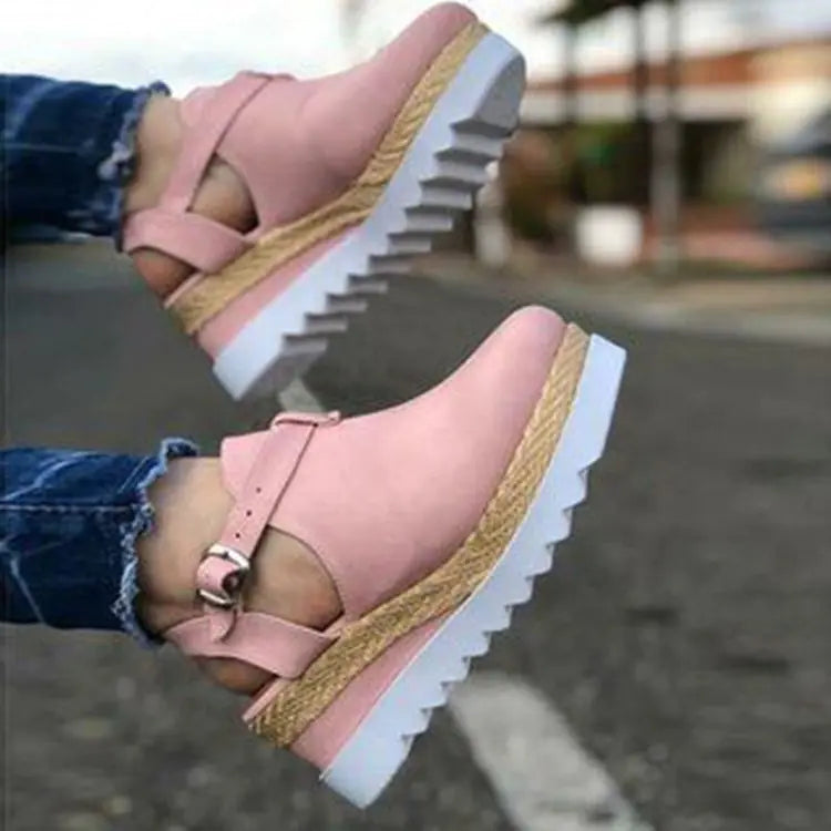 Trendy Attic Store01 women's wedge heel platform shoes with stylish design and comfortable fit.